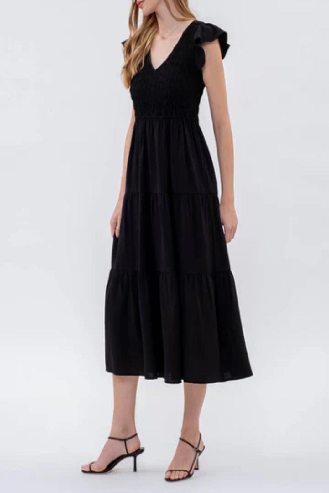 Flutter Sleeve Midi Dress Product Image