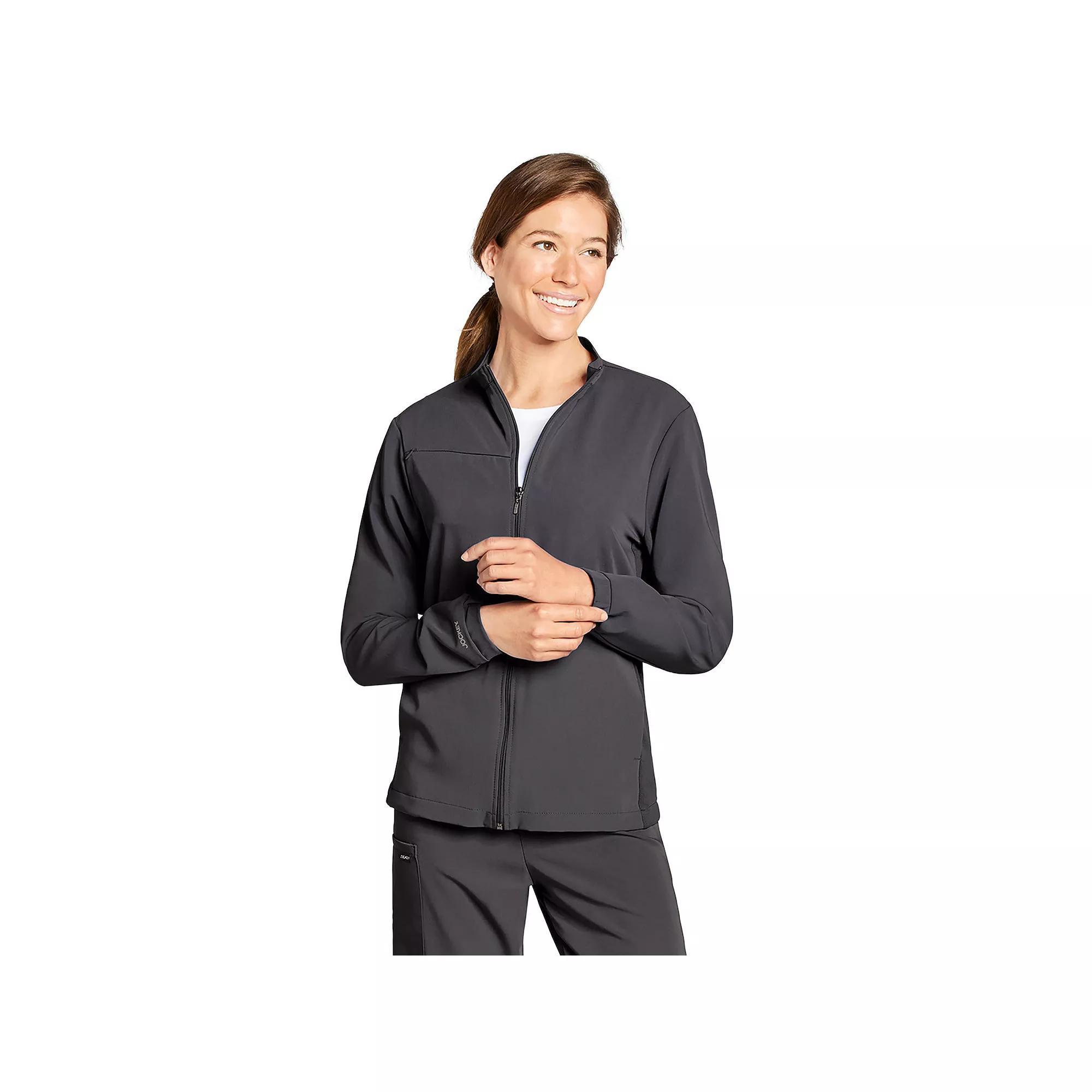 Unisex Jockey® Scrubs Zip & Go Jacket, Women's, Size: XXL, Black Product Image