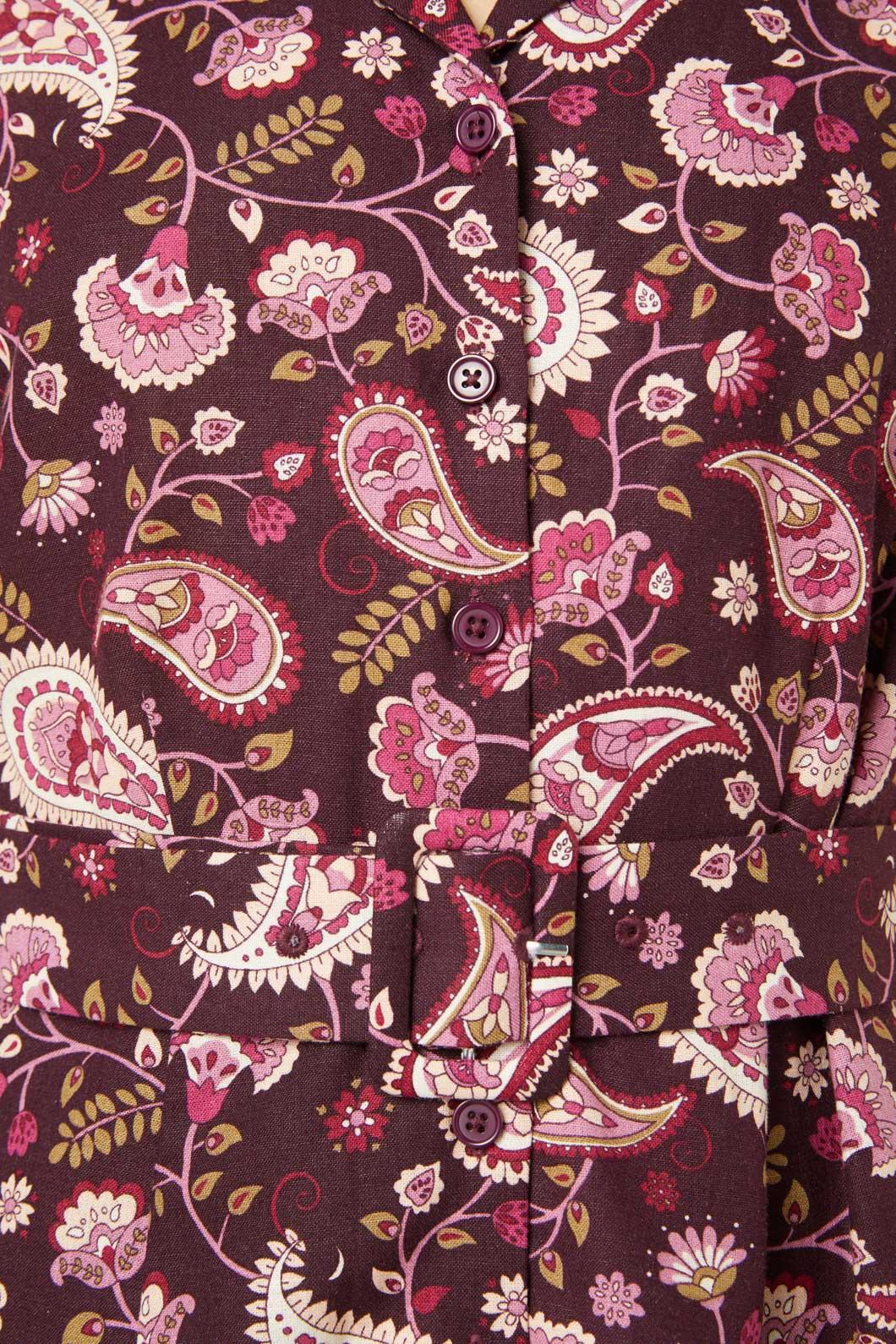 Boho Paisley Mini Dress Product Image