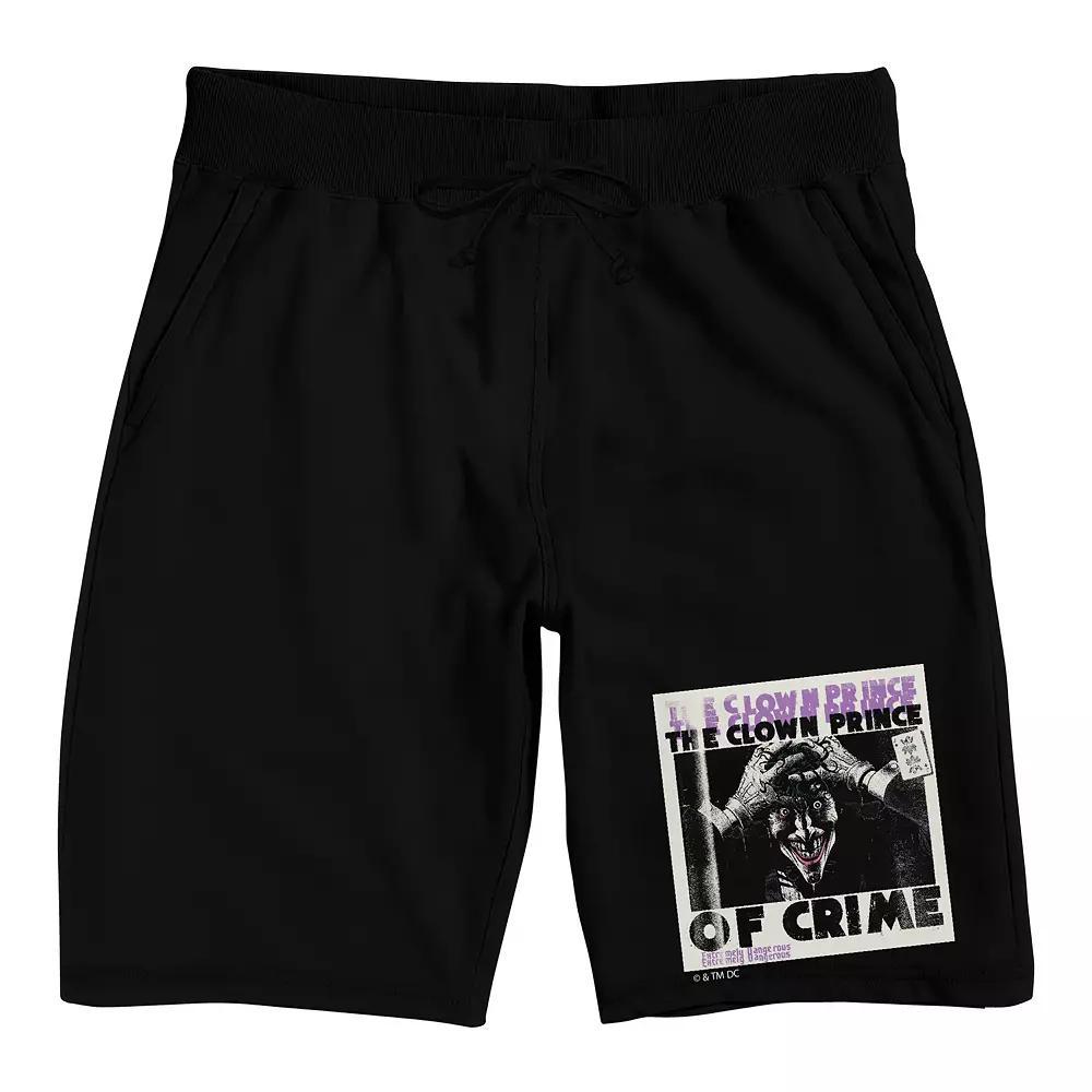 Men's The Joker Clown Prince of Crime Sleep Shorts, Size: XXL, Black Product Image