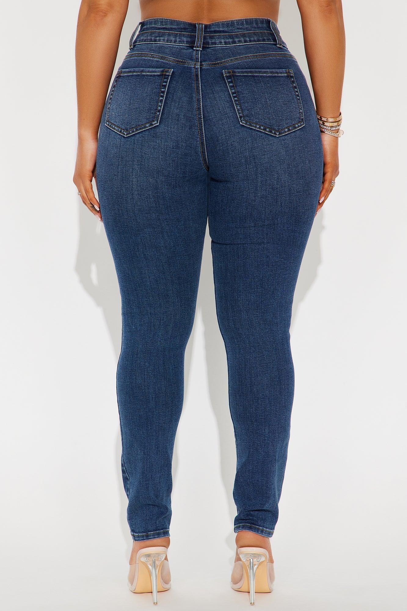 Adenna Stretch Skinny Jeans - Dark Wash Product Image