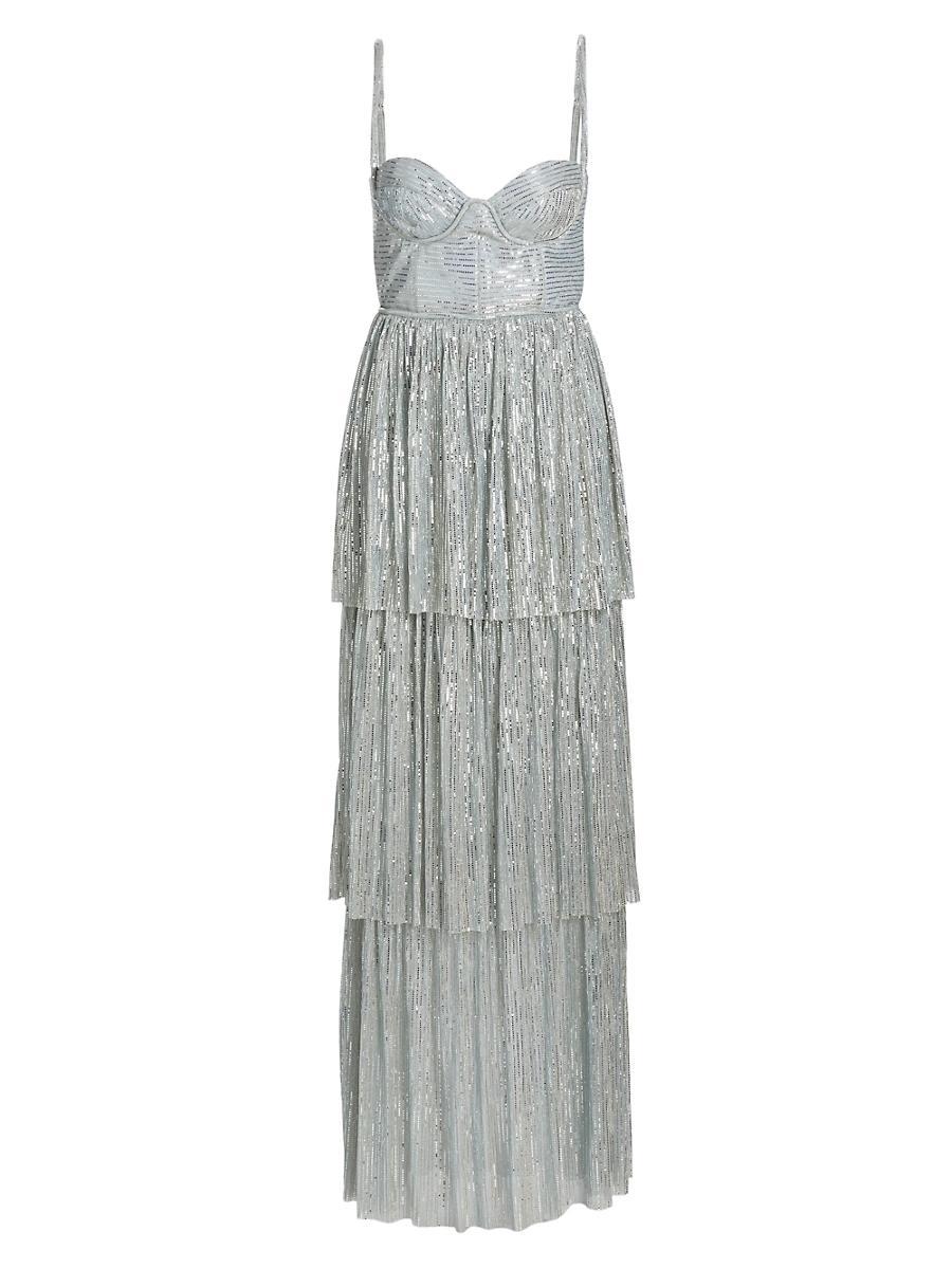 Womens Altair Sequined Tiered Dress Product Image