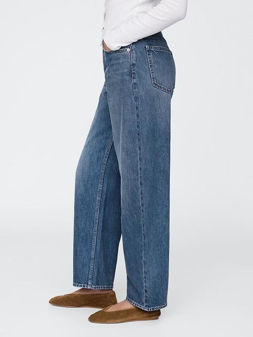 Curvy High Rise Barrel Jeans Product Image