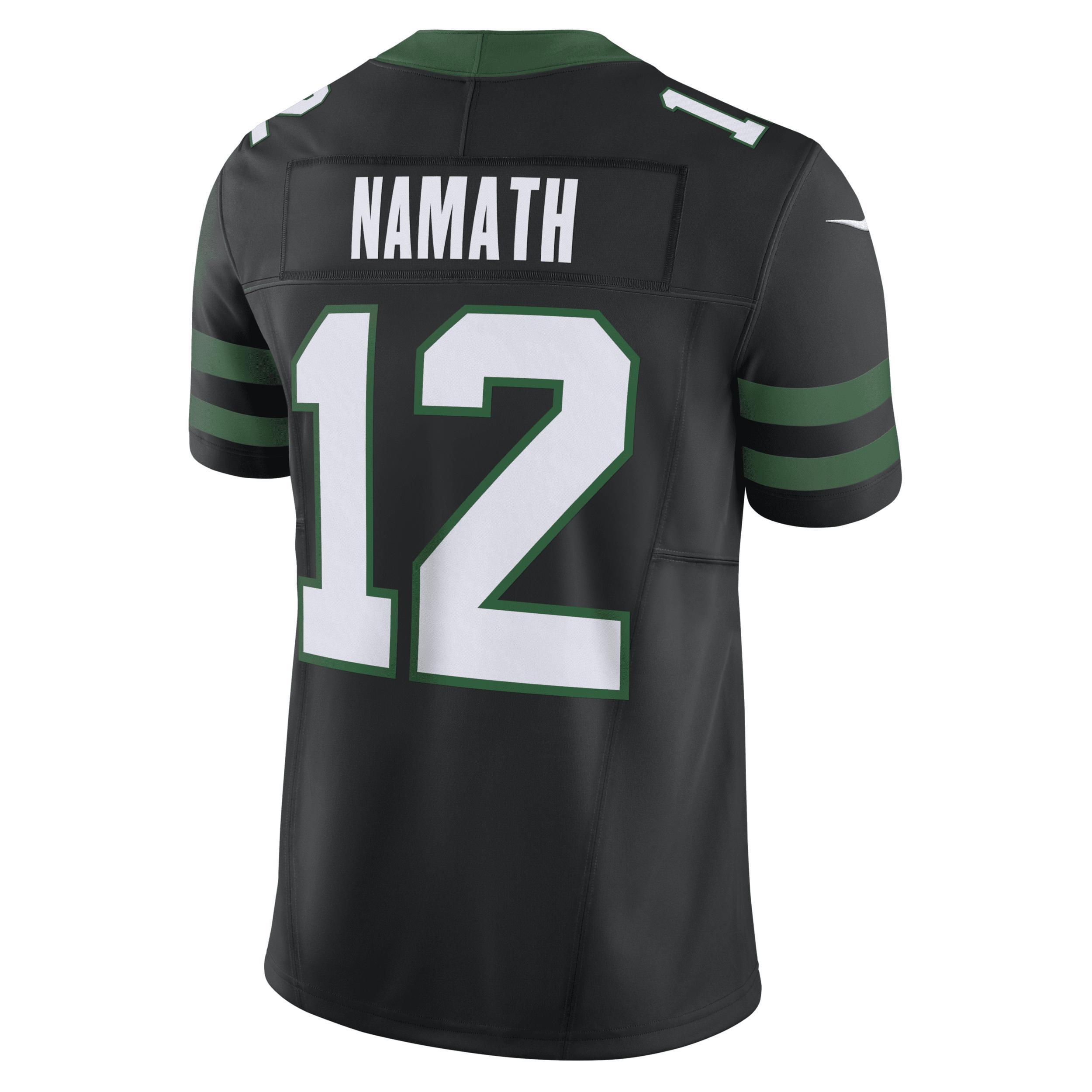 Mens Nike Joe Namath Legacy New York Jets Alternate Vapor F.U.S.E. Limited Jersey Product Image