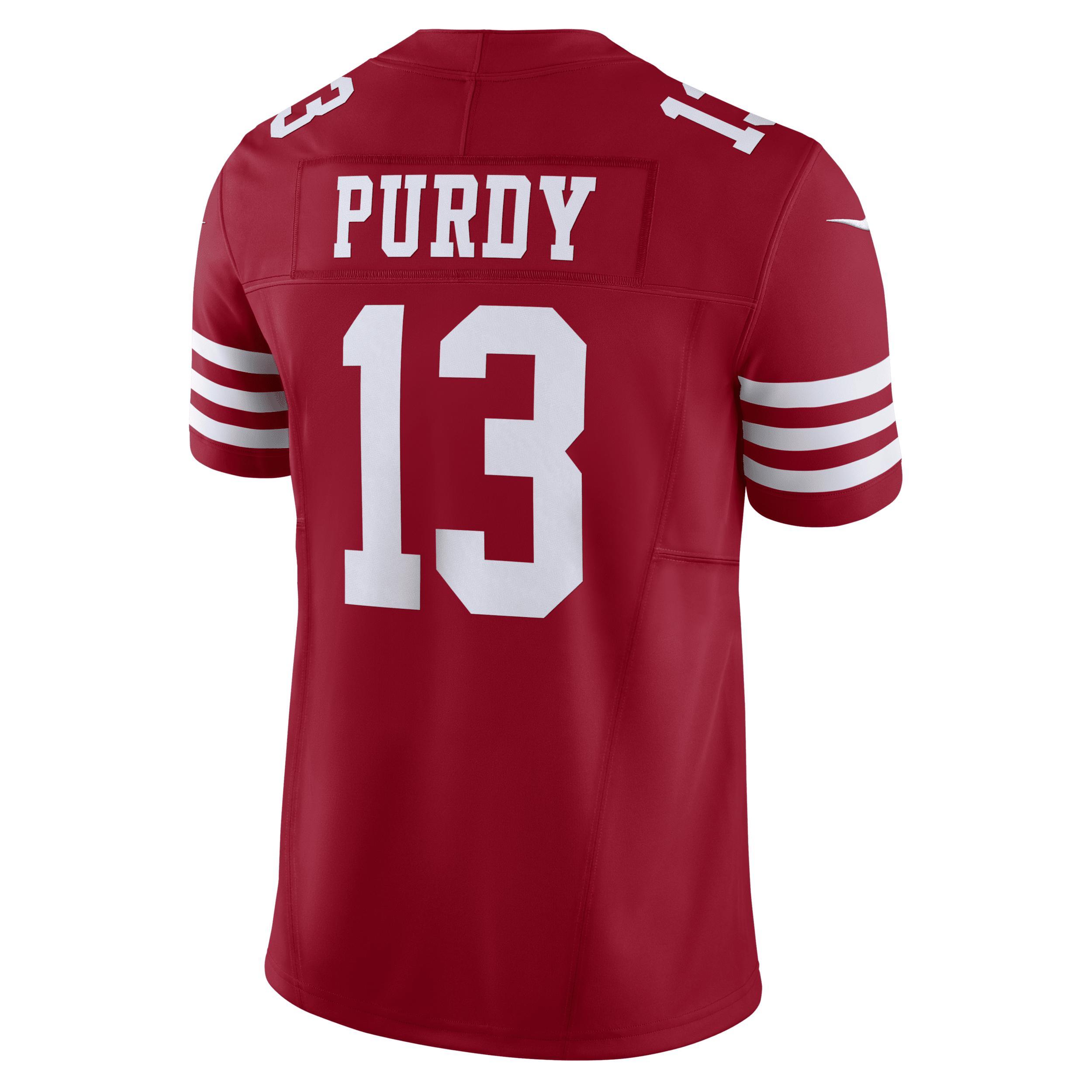 Men's Nike Brock Purdy Scarlet San Francisco 49ers Vapor F.U.S.E. Limited Jersey, Size: Medium, Red Product Image
