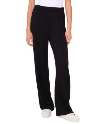 Vince Camuto Womens Knit Pull-On Wide-Leg Pants Product Image