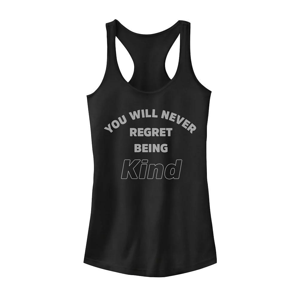 Juniors' Trust Yourself Graphic Tank Top, Girl's, Size: Large, Black Product Image