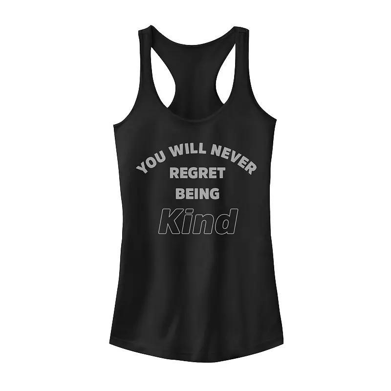 Juniors' Trust Yourself Graphic Tank Top, Girl's, Size: Large, Black Product Image