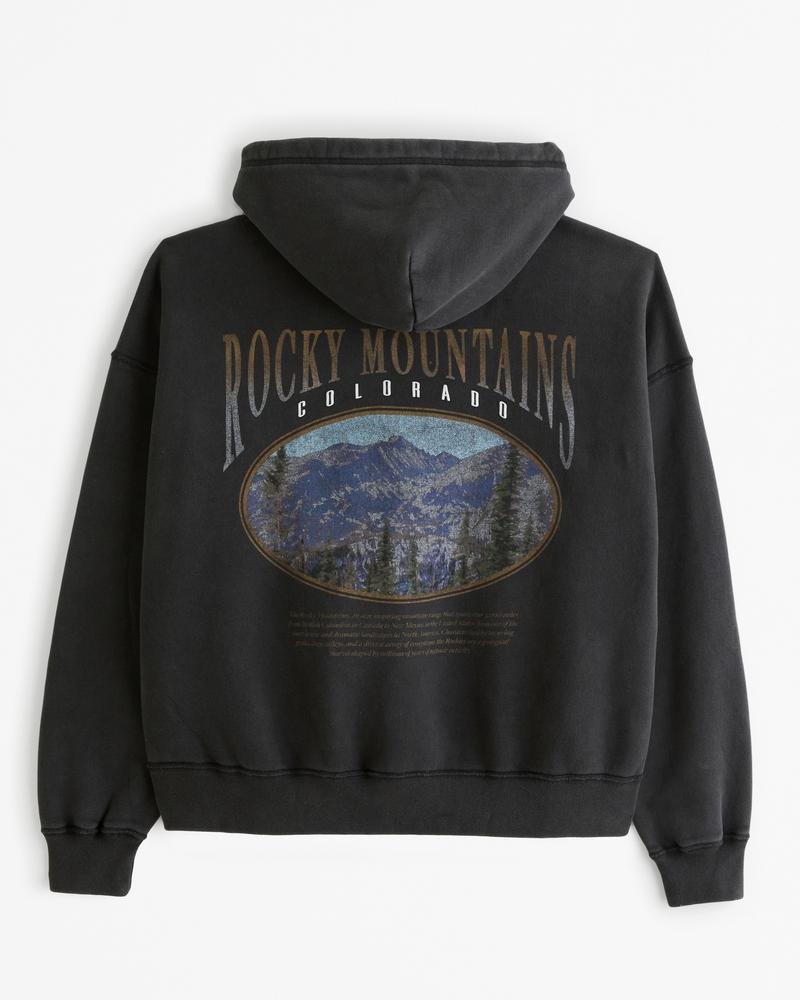 Sequoia Cropped Graphic Popover Hoodie Product Image