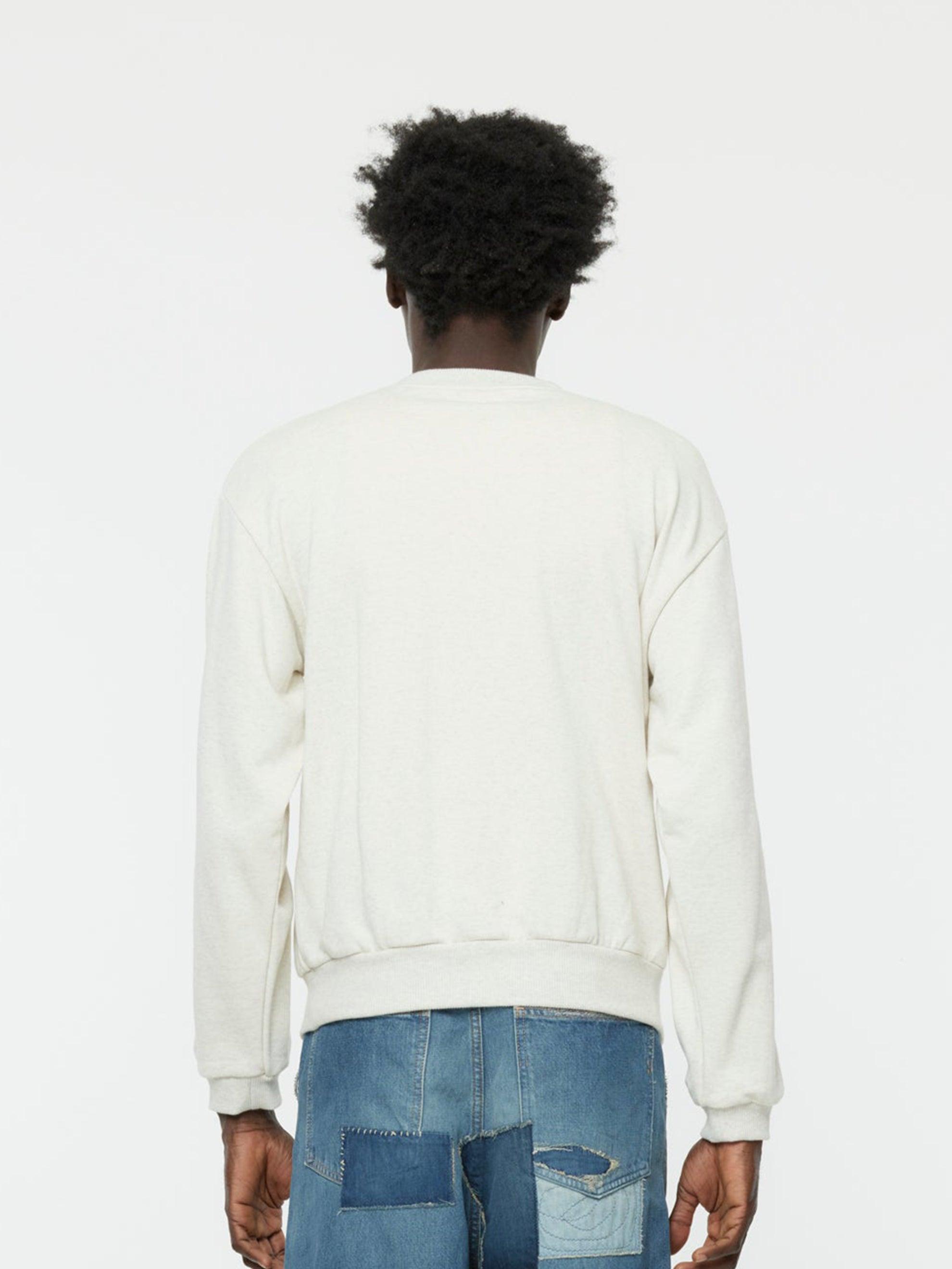 Lucky Battery Bird Crew Knit Sweater (Ecru) Product Image