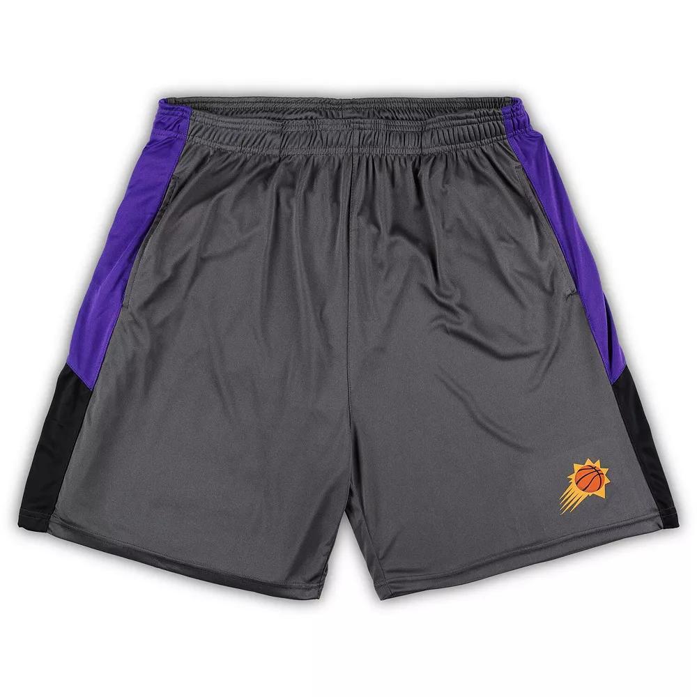 Mens Fanatics Branded Gray Phoenix Suns Big & Tall Shorts Product Image