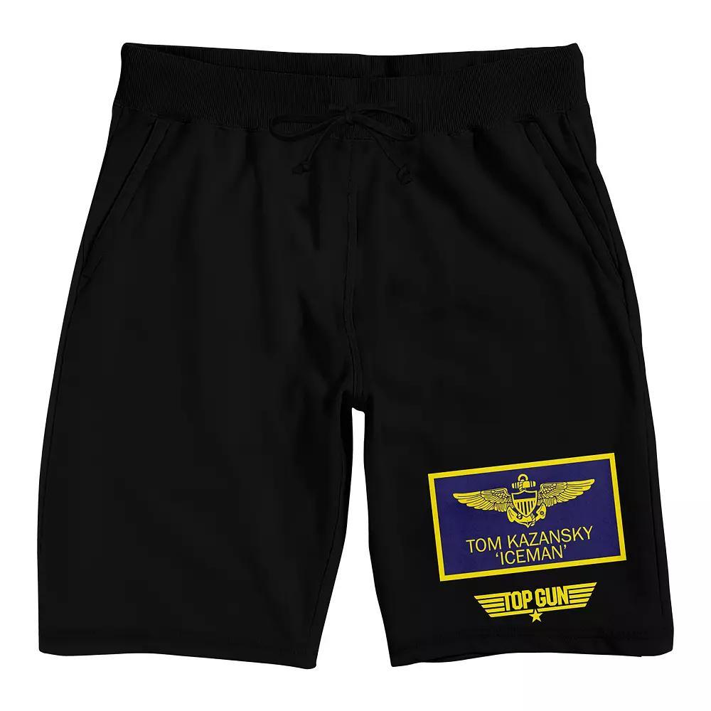 Men's Top Gun Pilot Patch Sleep Shorts, Size: XXL, Black Product Image