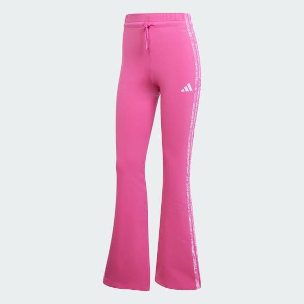 adidas Essentials 3-Stripes Print Cotton Leggings Black S Womens Product Image
