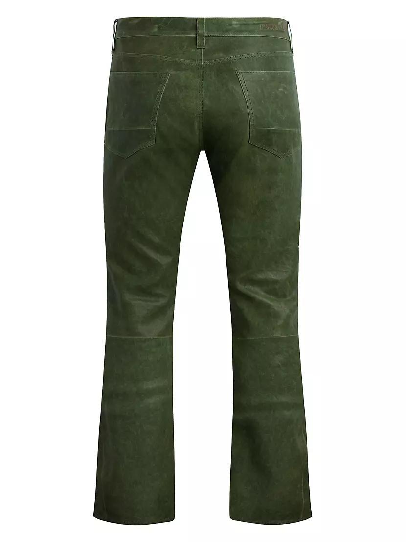 Walker Kick Flare Leather Pants Product Image