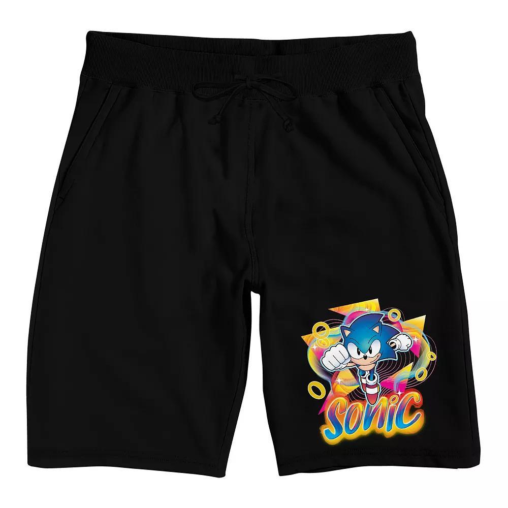 Men's Sonic The Hedgehog Pajama Shorts, Size: XXL, Black Product Image