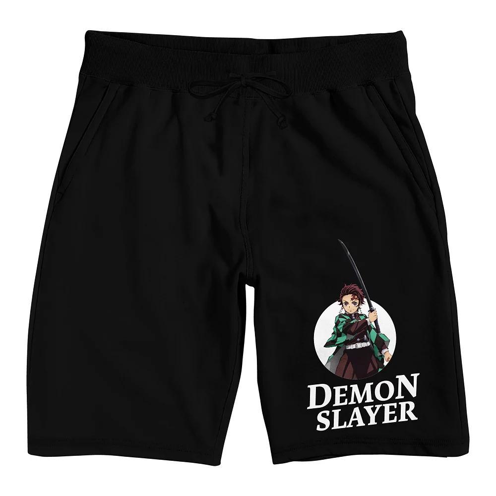 Mens Demon Slayer Tanjiro Pajama Shorts Product Image