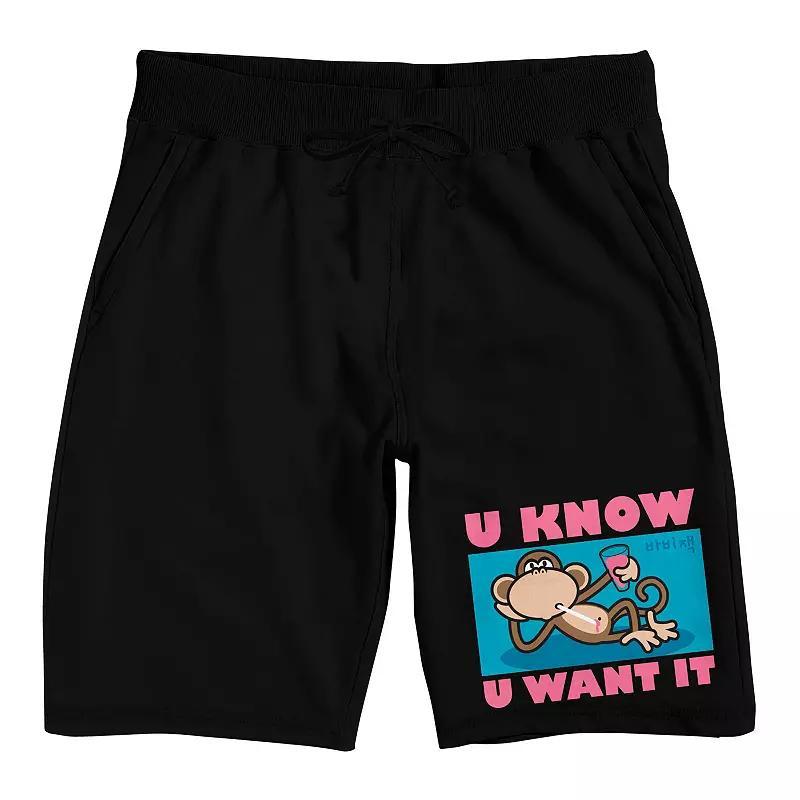 Men's Universal Monsters Sleep Shorts, Size: Small, Black Product Image