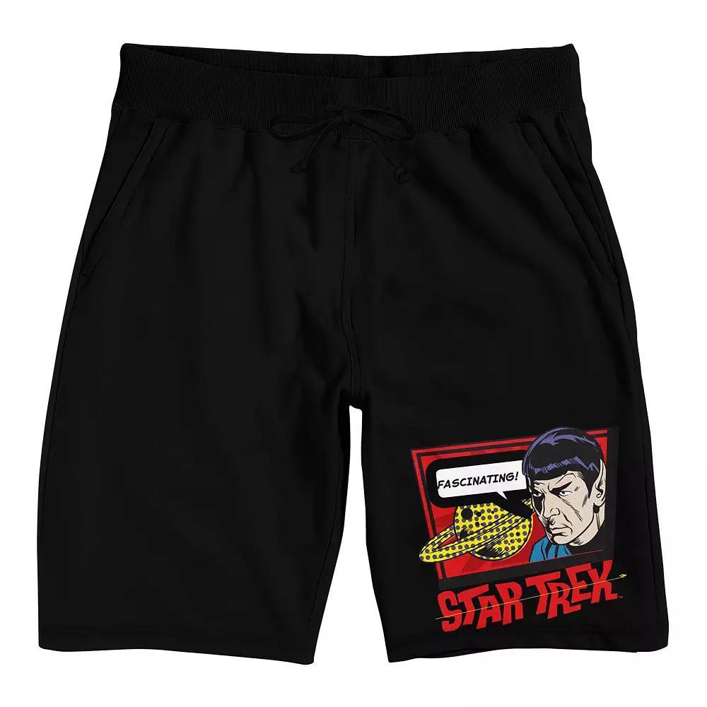 Men's Star Trek Next Generation Logo Sleep Shorts, Size: XXL, Black Product Image