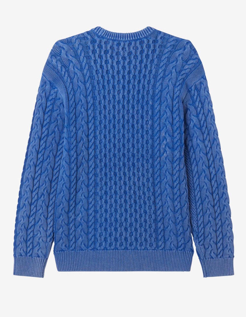 OBEY Faded Wash Mens Sweater - BLUE Product Image