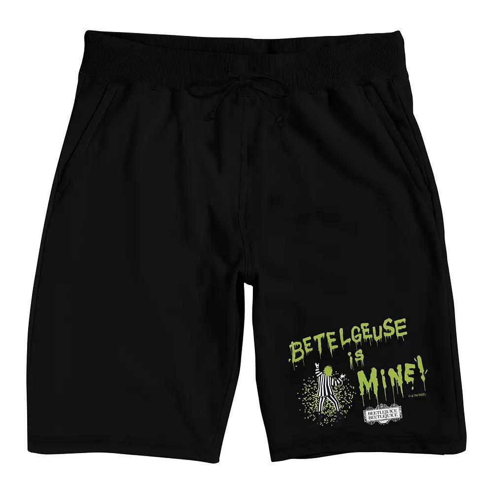 Men's Beetlejuice Betelgeuse Pajama Shorts, Size: Small, Black Product Image