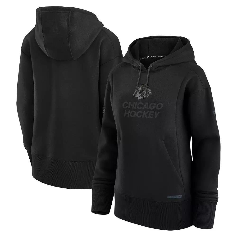 Women's Fanatics Black Pittsburgh Penguins Authentic Pro Road Pullover Hoodie, Size: Small Product Image