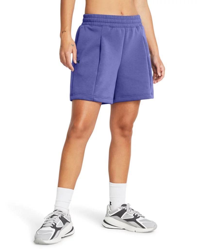 Women's UA Unstoppable Fleece Pleated Shorts Product Image
