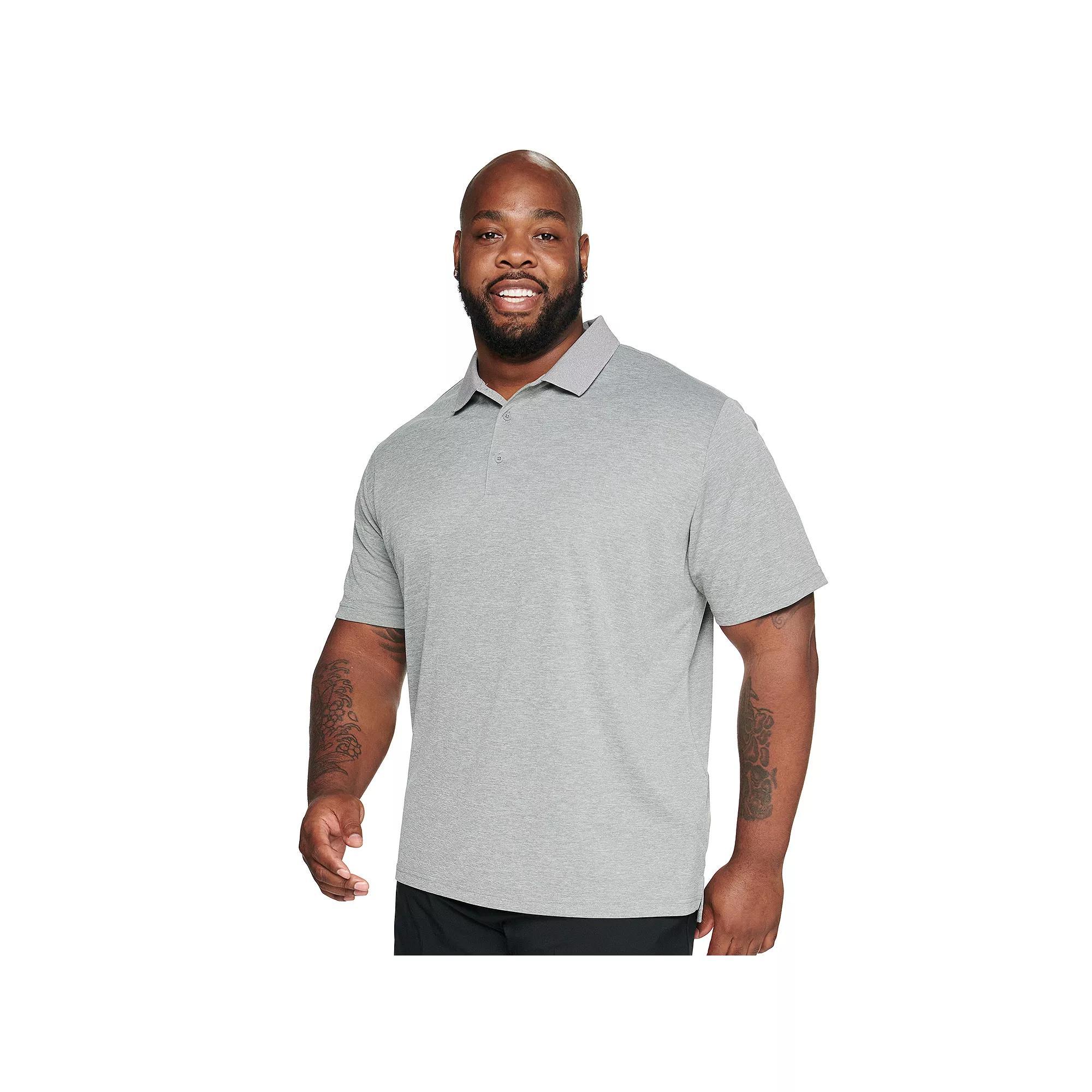 Big & Tall adidas Primegreen Performance Golf Polo, Men's, Size: XL Tall, Gray Grey Product Image