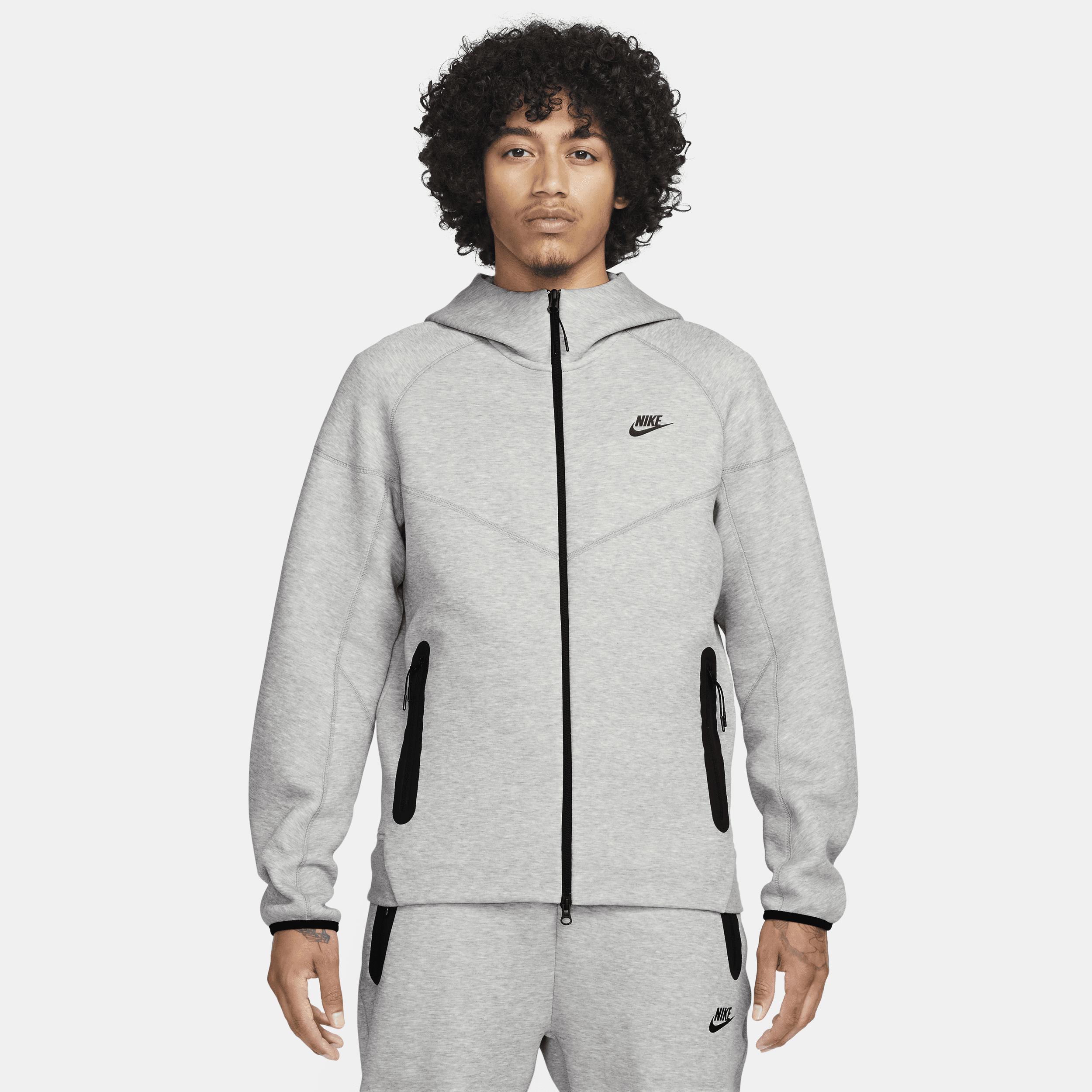 Nike Tech Fleece full zip hoodie in gray Product Image
