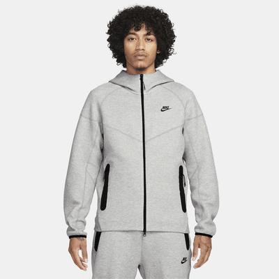 Nike Tech Fleece full zip hoodie in gray Product Image