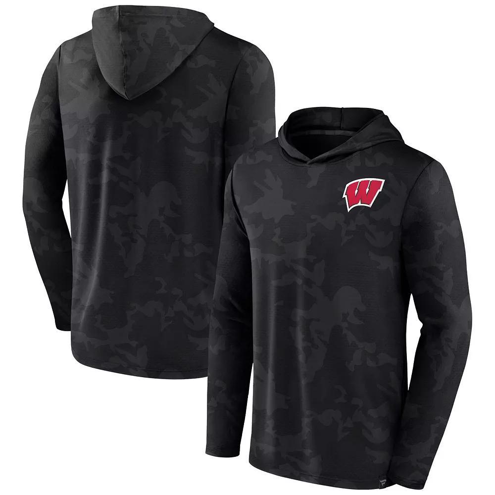 Men's Fanatics Branded  Black Minnesota Golden Gophers Camo Hoodie Long Sleeve T-Shirt, Size: Large Product Image