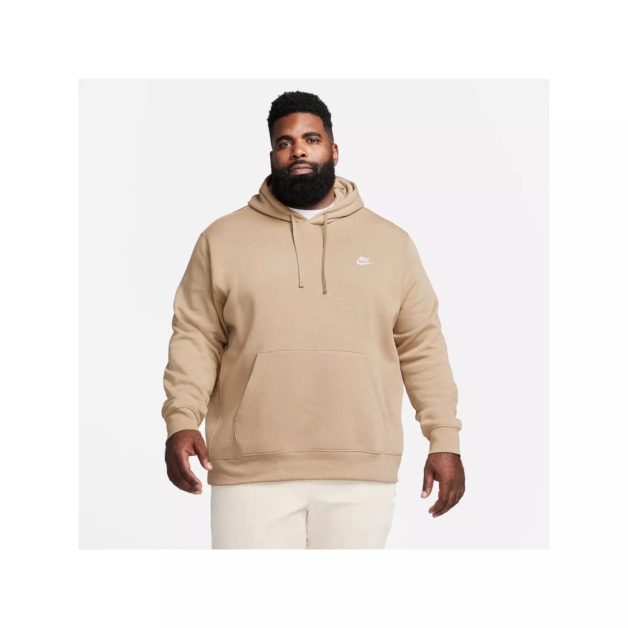 Big & Tall Nike Sportswear Club Fleece Pullover Hoodie, Men's, Size: Medium Tall, Green Product Image