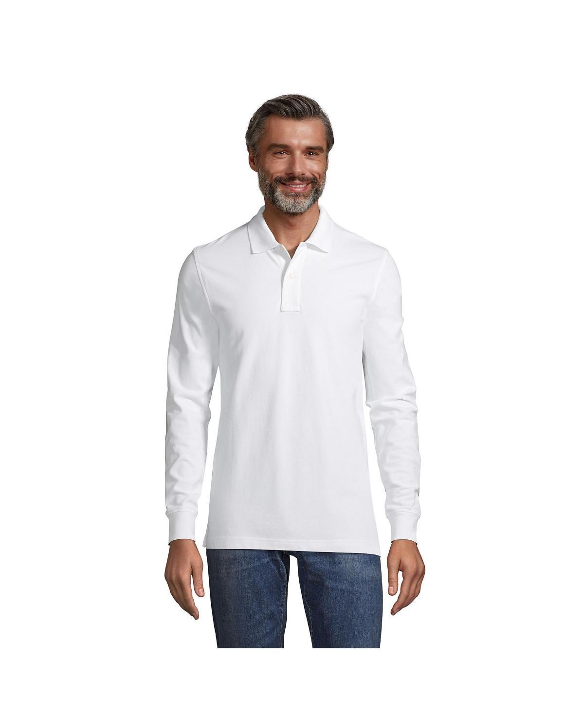 Men's Lands' End Comfort First Mesh Polo, Size: Large, Evening Blue Product Image