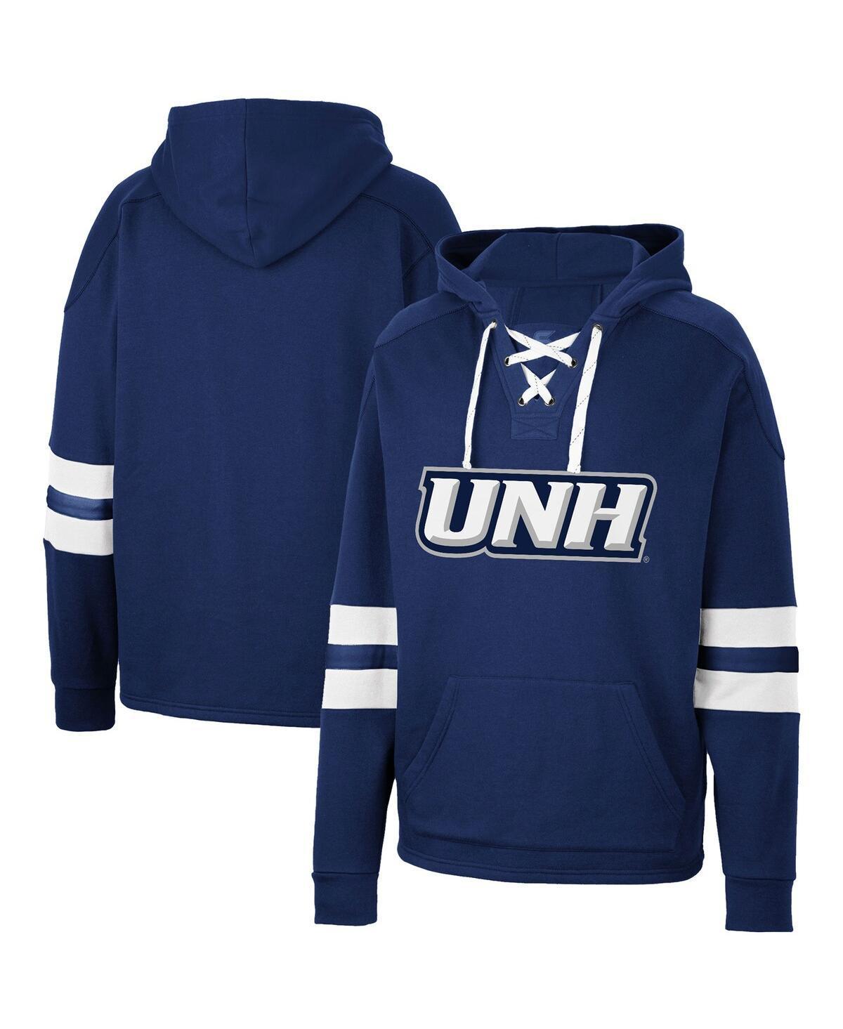 Mens Colosseum Navy New Hampshire Wildcats Lace-Up 4.0 Pullover Hoodie Unh Blue Product Image