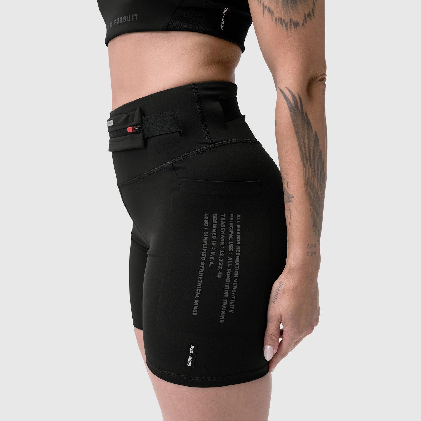W029. Lycra® 3-in-1 Biker Short - Black Product Image
