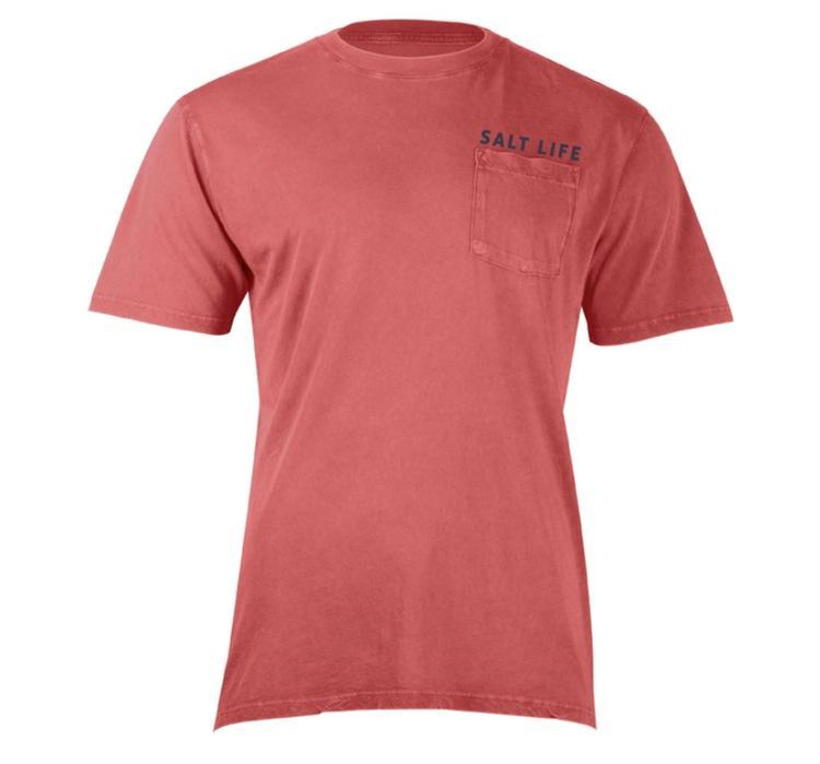 Salt Life® Men's S/S Mineral Red Any Tail Any Water T-Shirt Product Image
