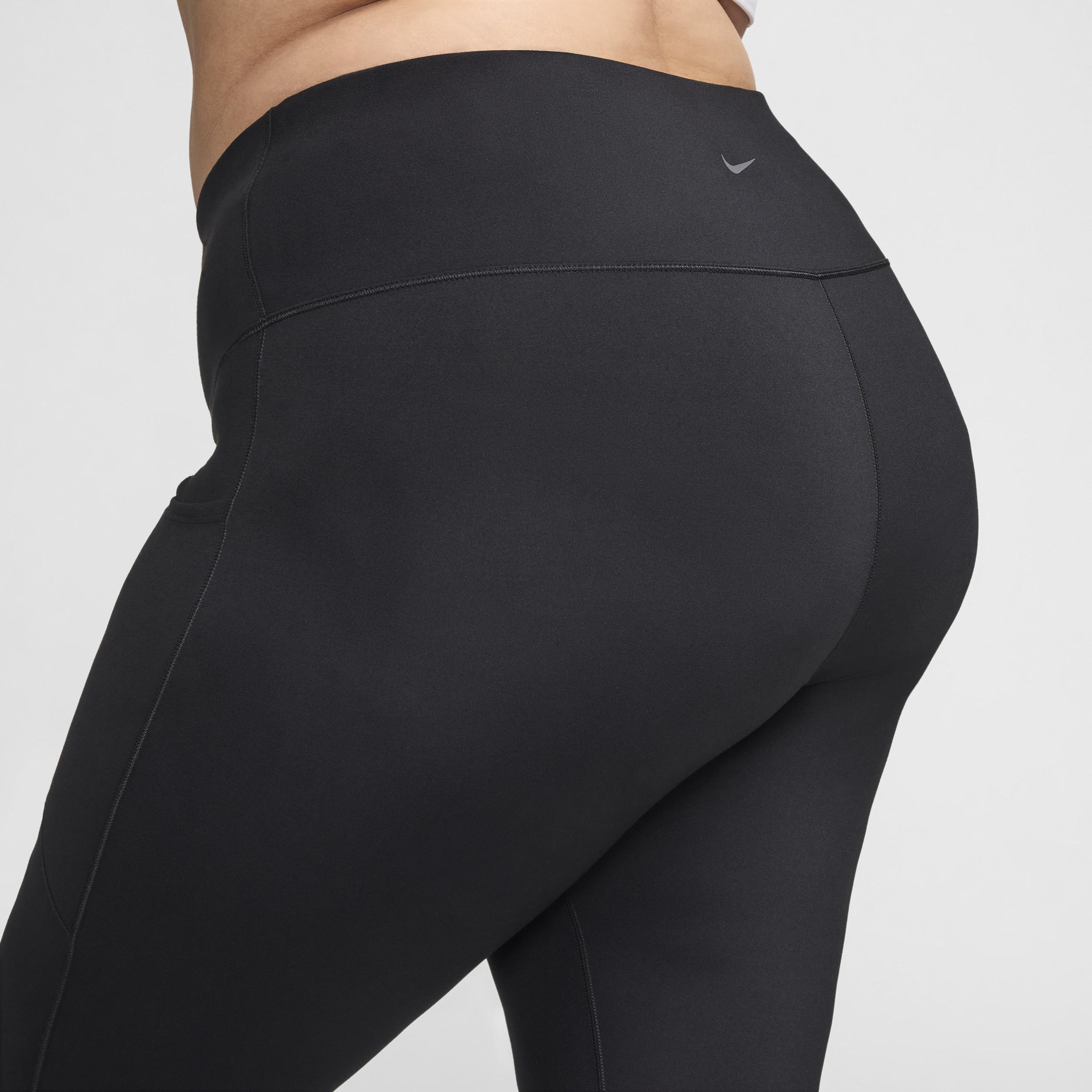Plus Size Nike One High-Waisted 7/8 Leggings, Women's, Size: 3XL, Black Product Image