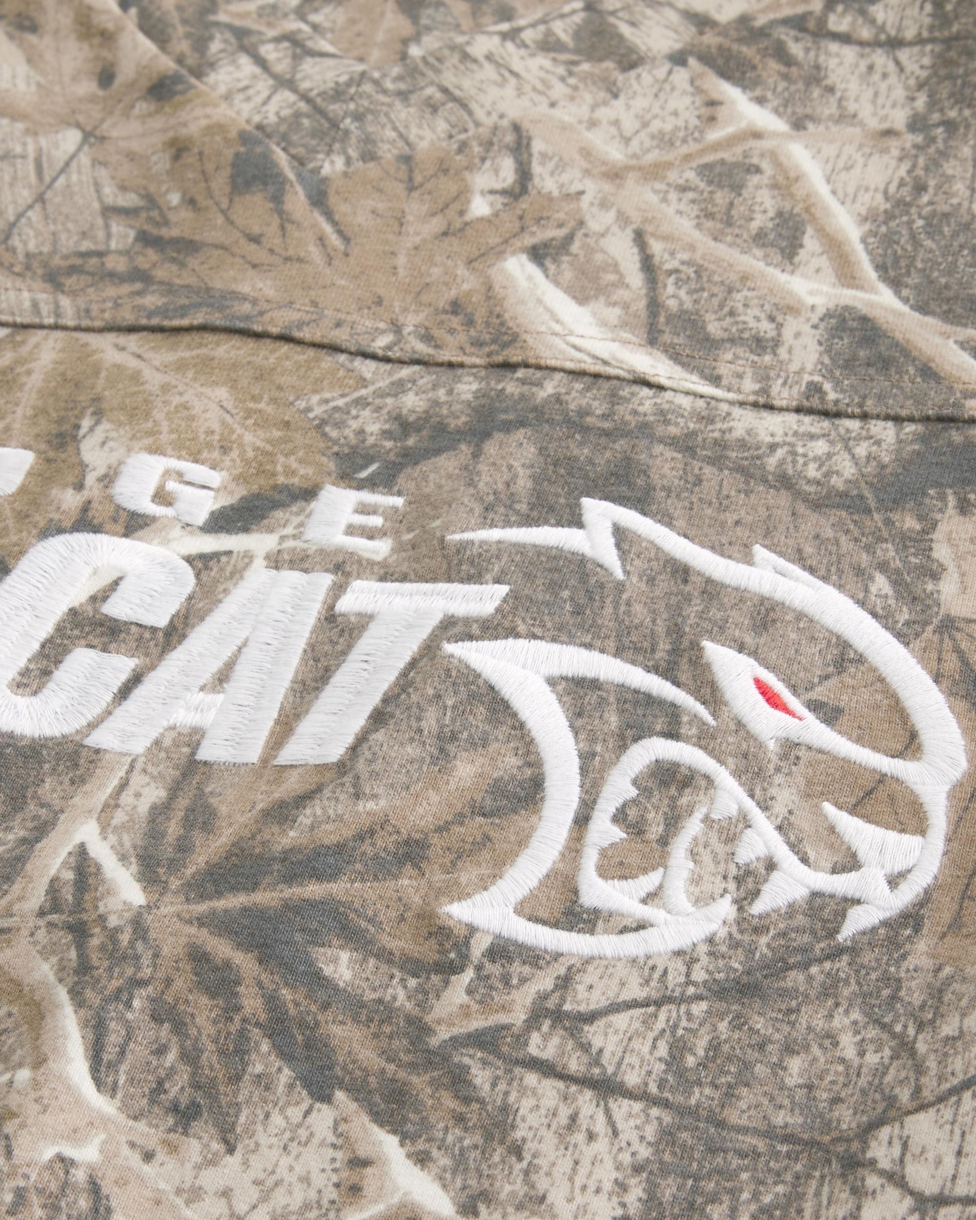Baggy Heavyweight Crop Dodge Graphic Camo Tee Product Image