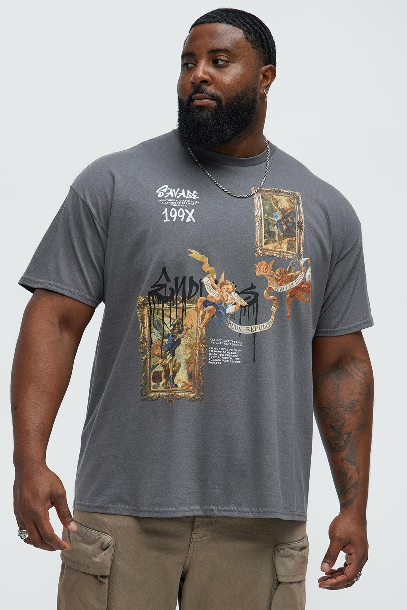 Savage Renaissance 199X Short Sleeve Tee - Charcoal Product Image