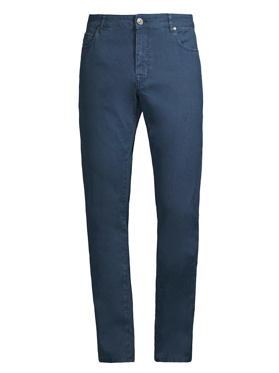 Mens Delave Linen Straight-Leg Jeans Product Image
