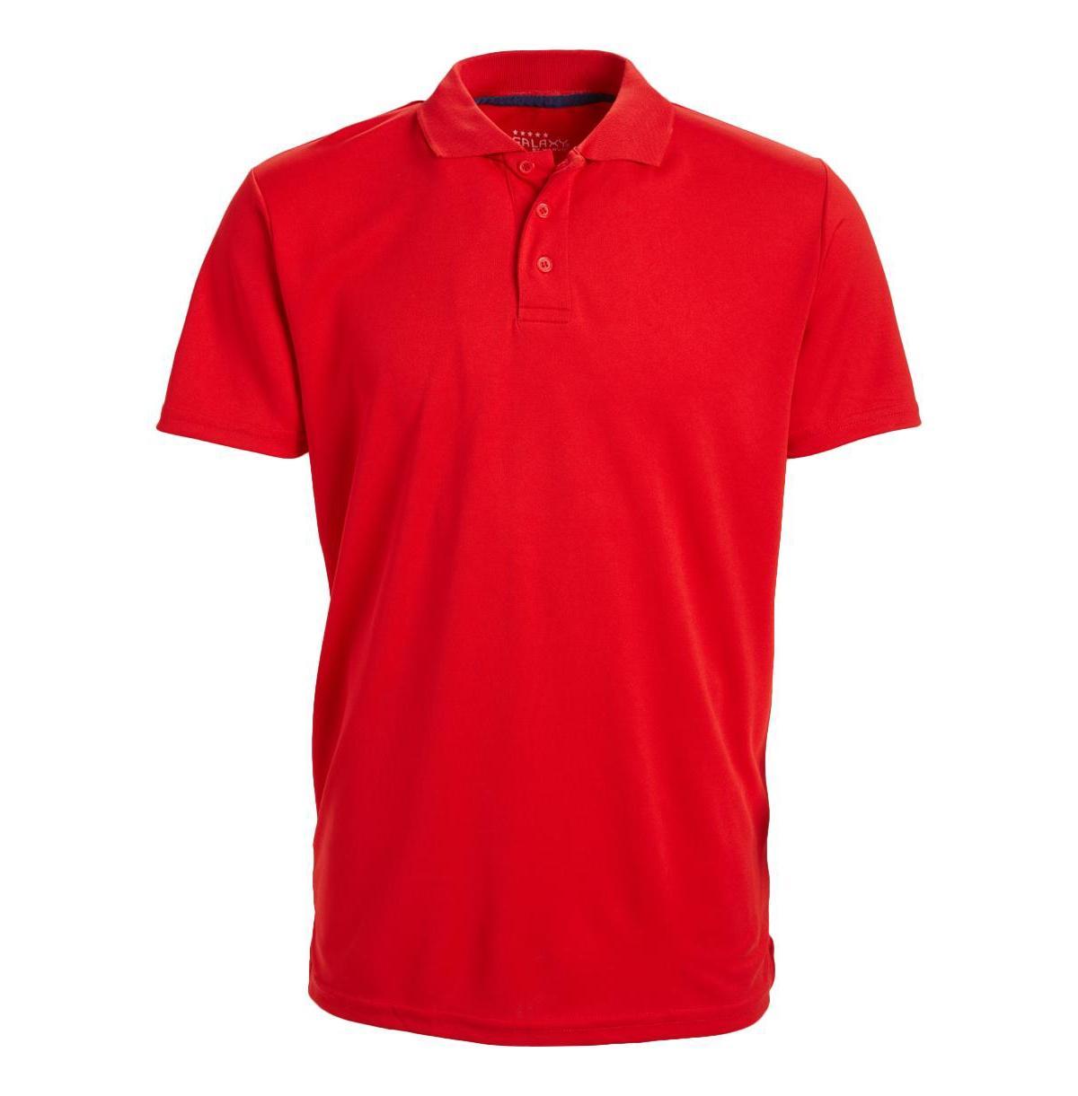 Galaxy By Harvic Mens Tagless Dry-Fit Moisture-Wicking Polo Shirt Product Image