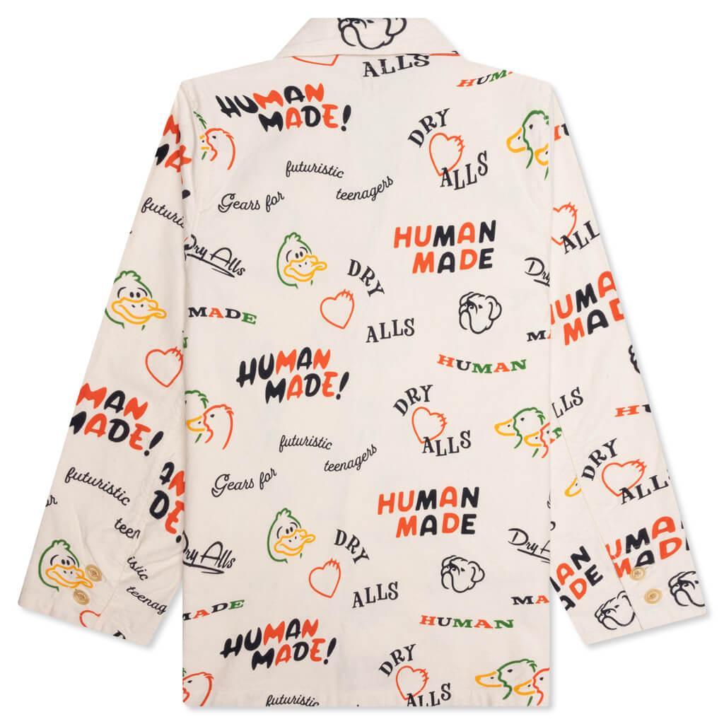 Printed Jacket - White Male Product Image