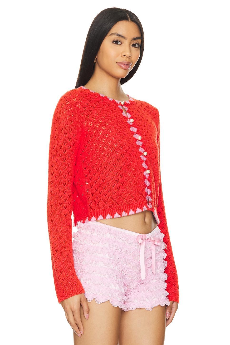 Carmel Pointelle Cardigan Kitri Product Image