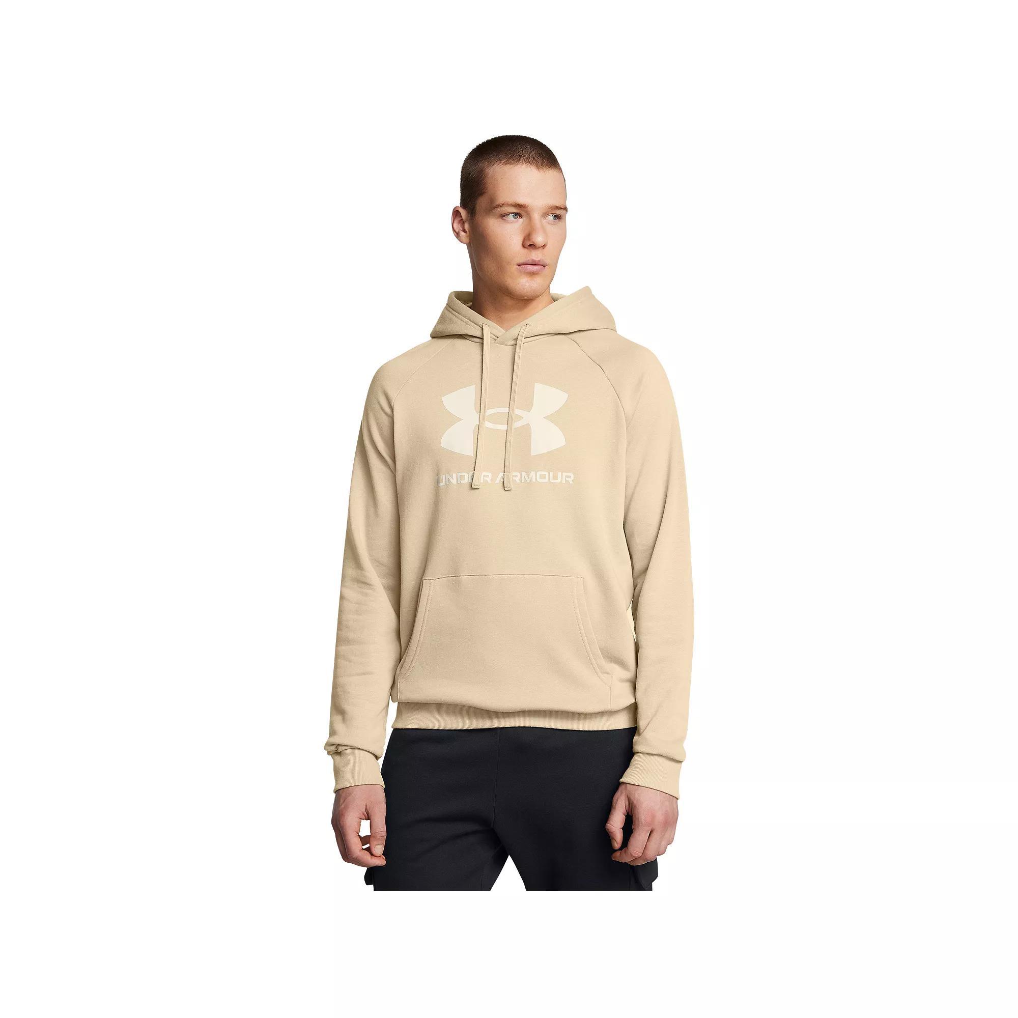 Men's Under Armour Rival Fleece Big Logo Hoodie, Size: XL, City Green Product Image