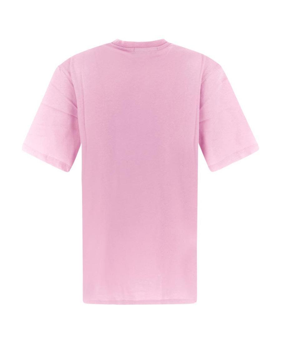 MSGM Graphic-print Short-sleeve T-shirt In Pink Product Image