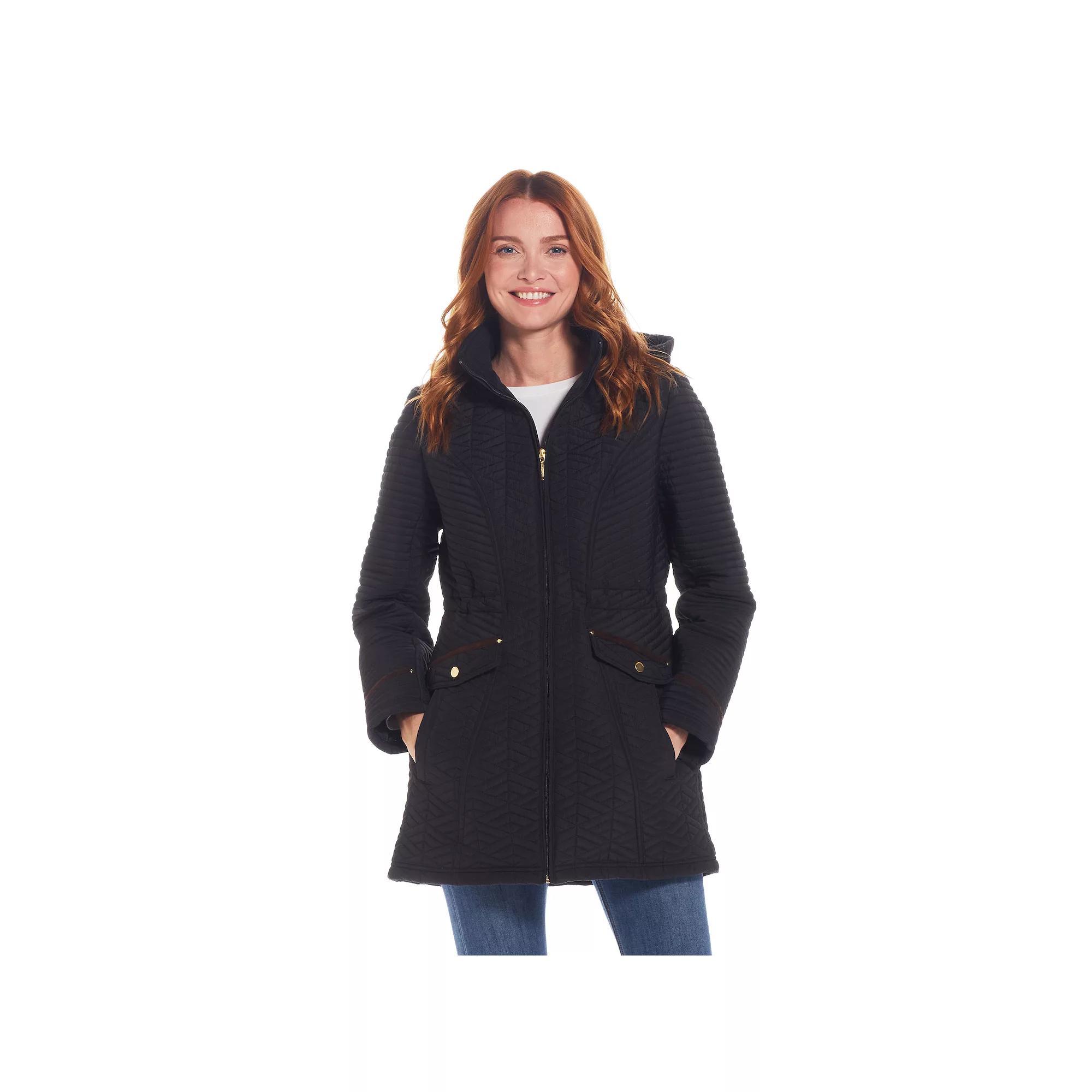 Women's Weathercast Quilted Walker with Faux Suede Details, Size: XL, Coriander Product Image