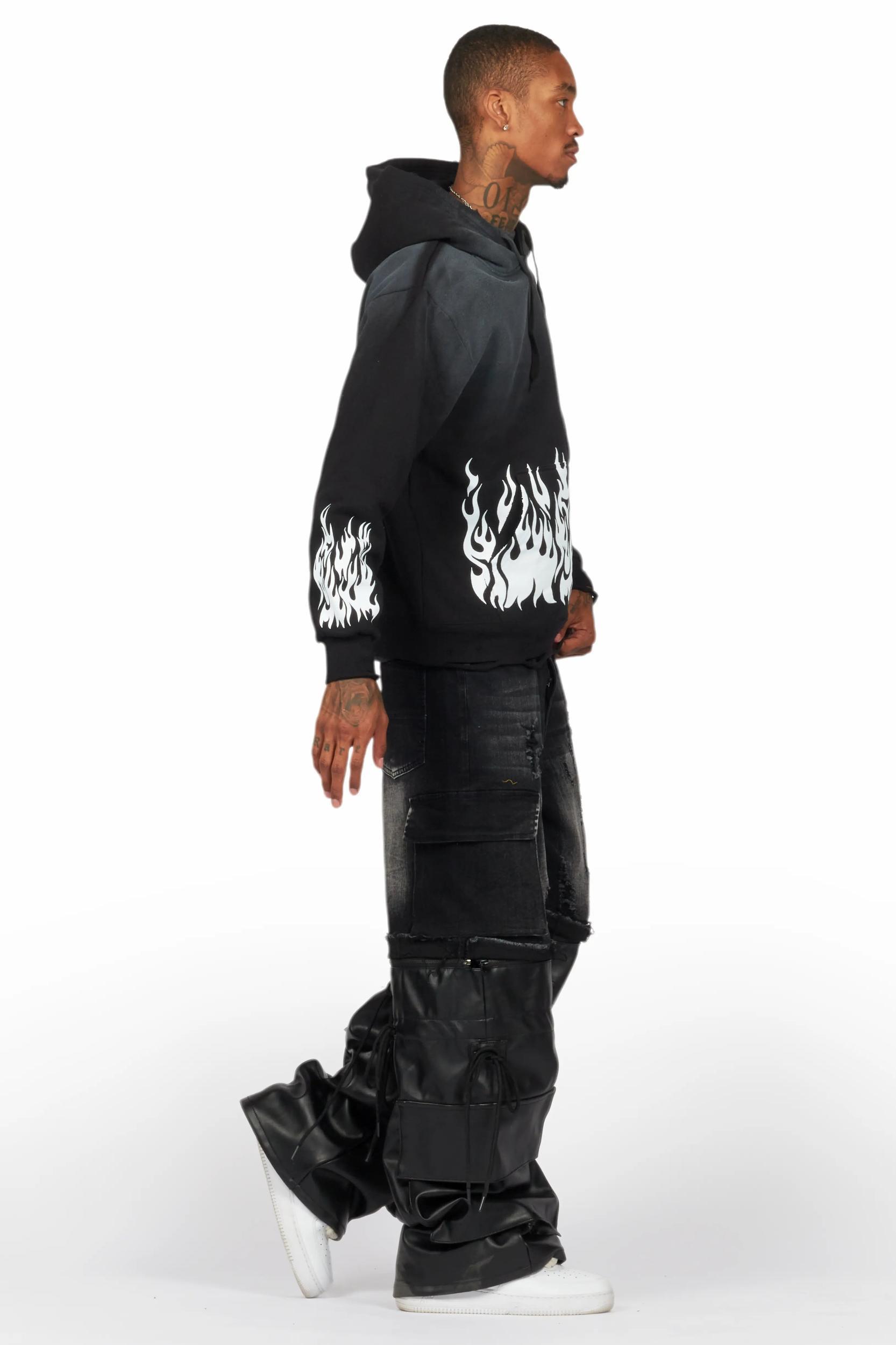 Arais Black Oversized Hoodie Female Product Image