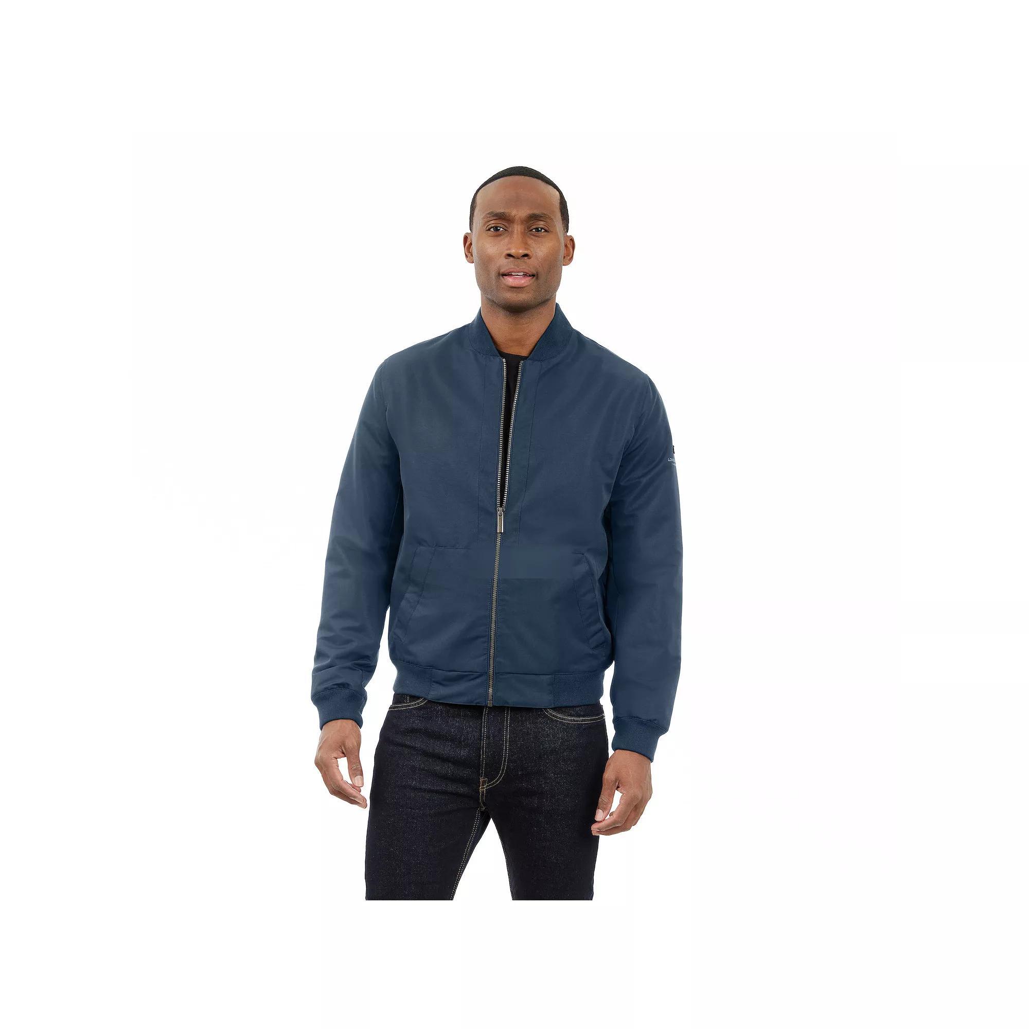 Men's London Fog Bomber Jacket, Size: XL, Black Blue Product Image