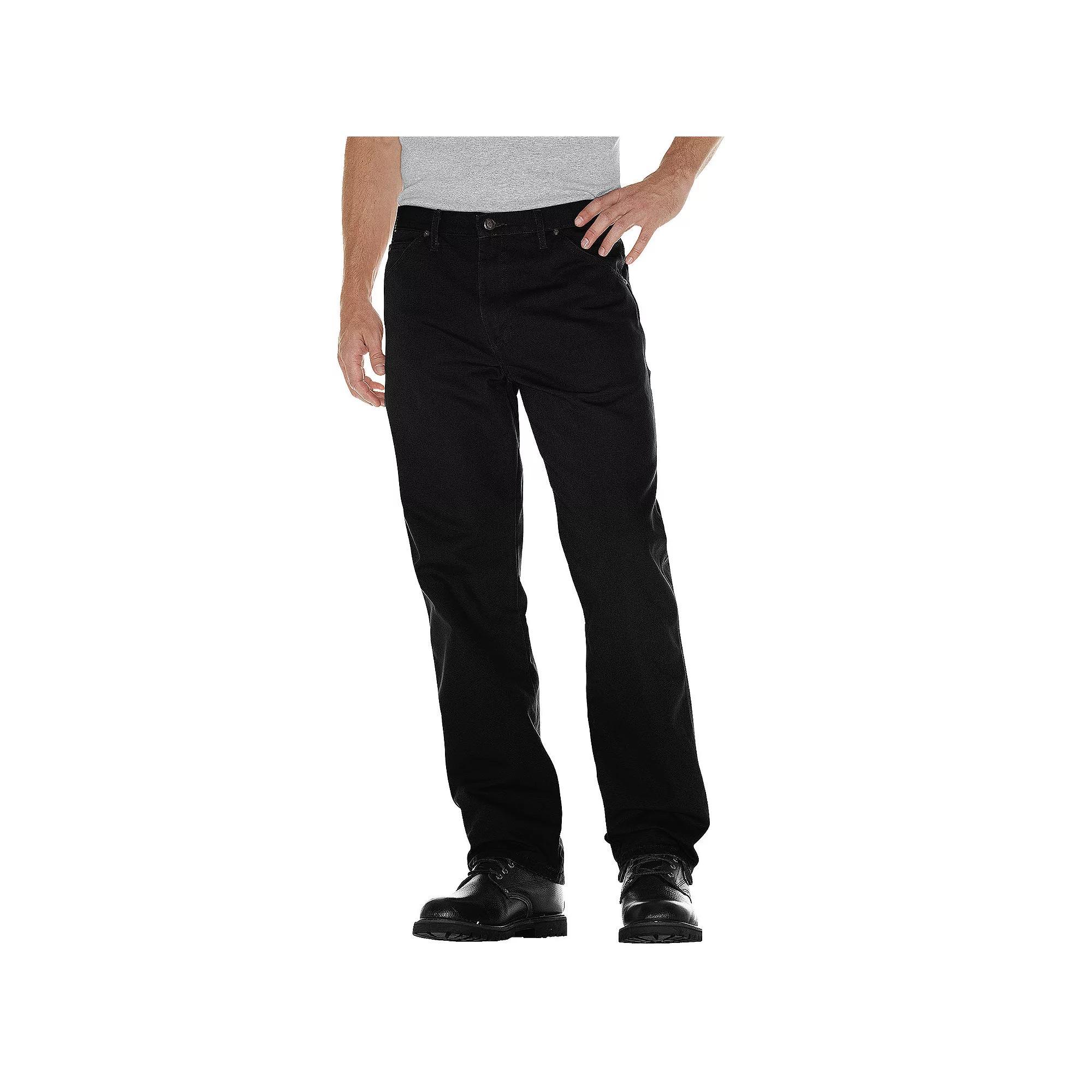 Men's Dickies Relaxed Fit Duck Jeans, Size: 42 X 32, Rinsed Black Product Image