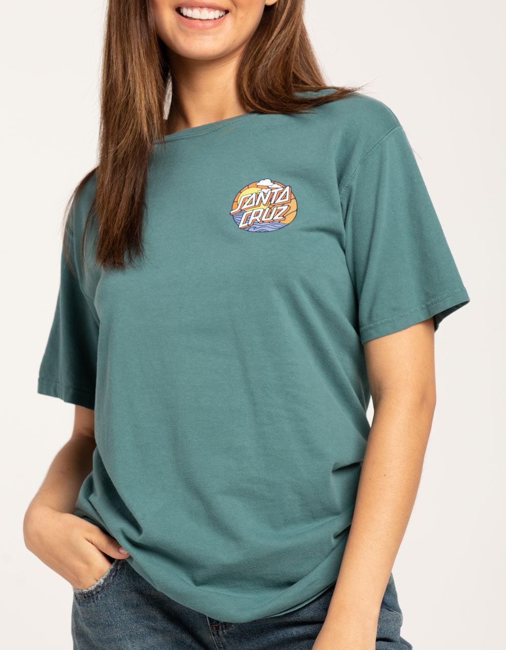 SANTA CRUZ Cliff Dot Womens Boyfriend Tee Product Image