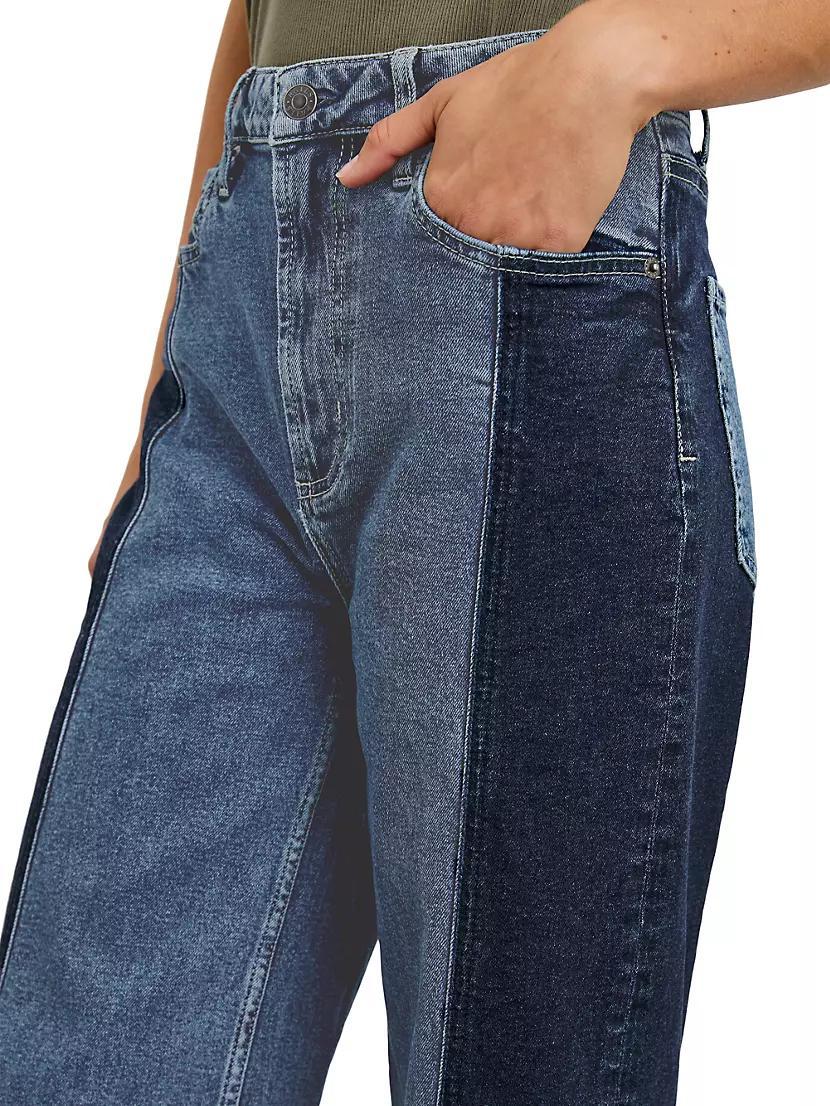 Getty Paneled Wide-Leg Jeans Product Image